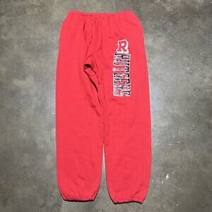 Vintage 80s Rutgers University Red Champion Sweatpants 36x32